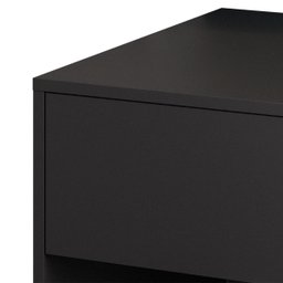 Mesa de Cabeceira Sofia Suspensa Fixa na Parede 1 Gaveta Corrediça Telescópica 1 Nicho - Lh Móveis - 7