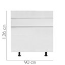 Ver imagem 2 de Cabeceira para Cama Box Solteiro 90 Cm Argentina:branco