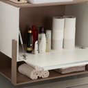 Ver imagem 4 de Gabinete e Espelheira 100cm Plena Superior Elite Marrom/Bronze/Branco