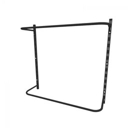 Arara de Roupas para Loja Quarto Closet 4 Peças Regulável 100x100 Cm Cor Preto Kit Clst1p16 - 3