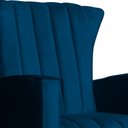 Ver imagem 4 de Poltrona Balanço C/ Puff Melinda Veludo Azul Marinho - Lm Decor