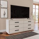 Ver imagem 1 de Cômoda Organizadora 150cm com 6 Gavetas 240830 Linha Valência Politorno