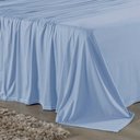 Ver imagem 2 de Jogo de Cama Casal Viúva Nobre 4 Peças Malha 100% Algodão - Azul-bebê