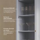 Ver imagem 6 de Cristaleira 1 Porta de Vidro Canelado Marselha Cabecasa Madeiraoriginals