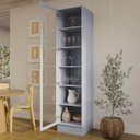 Ver imagem 2 de Cristaleira 1 Porta de Vidro Canelado Marselha Cabecasa Madeiraoriginals