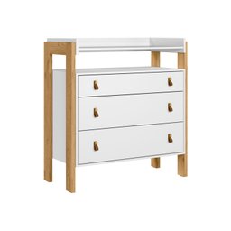 Cômoda com Nicho Fantasia Branco - Qmovi - 1