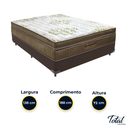Ver imagem 3 de Cama Box Casal Marrom e Colchão Gold Ultragel Molas Ensacadas Ortobom