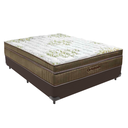 Ver imagem 1 de Cama Box Casal Marrom e Colchão Gold Ultragel Molas Ensacadas Ortobom