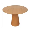 Ver imagem 1 de Mesa de Jantar Cone 90cm Base Madeira Freijó Tampo Freijó