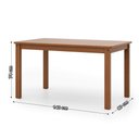 Ver imagem 5 de Sala de Jantar Bella 140x80 com 6 Cadeiras Tabulae Móveis
