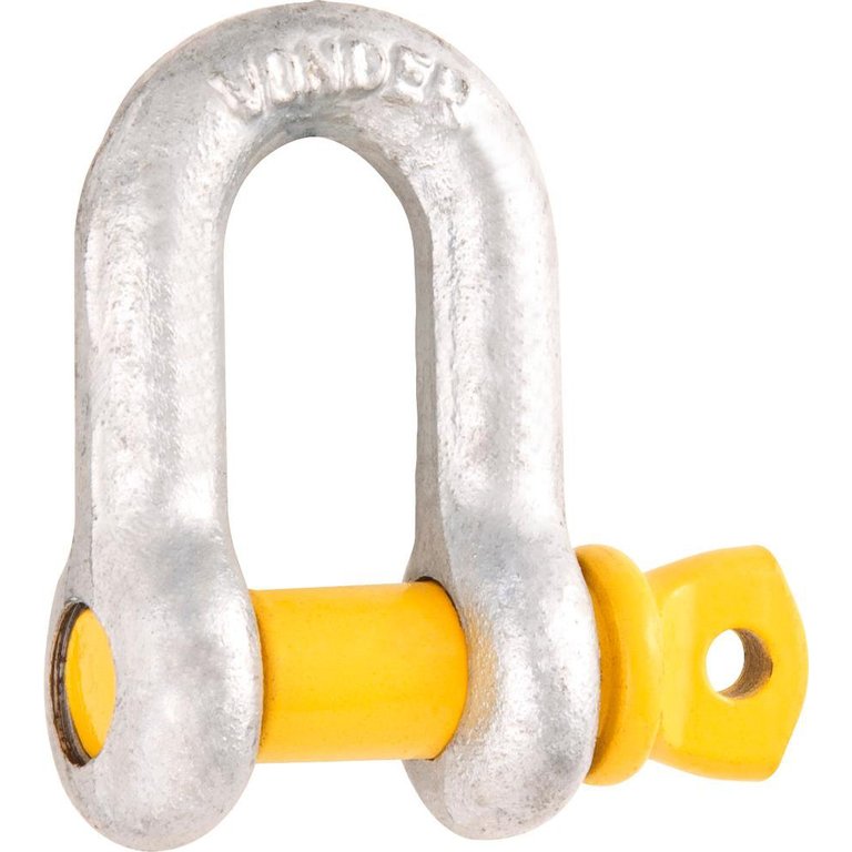 Manilha p/ cabo de aço 1" reta pesado galv Vonder Plus Manilha p/ cabo de aço 1" reta pesado galv Vonder Plus