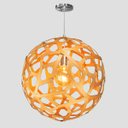 Ver imagem 5 de Lustre Pendente Jaci - Extra Grande 50x50cm - 100% Madeira