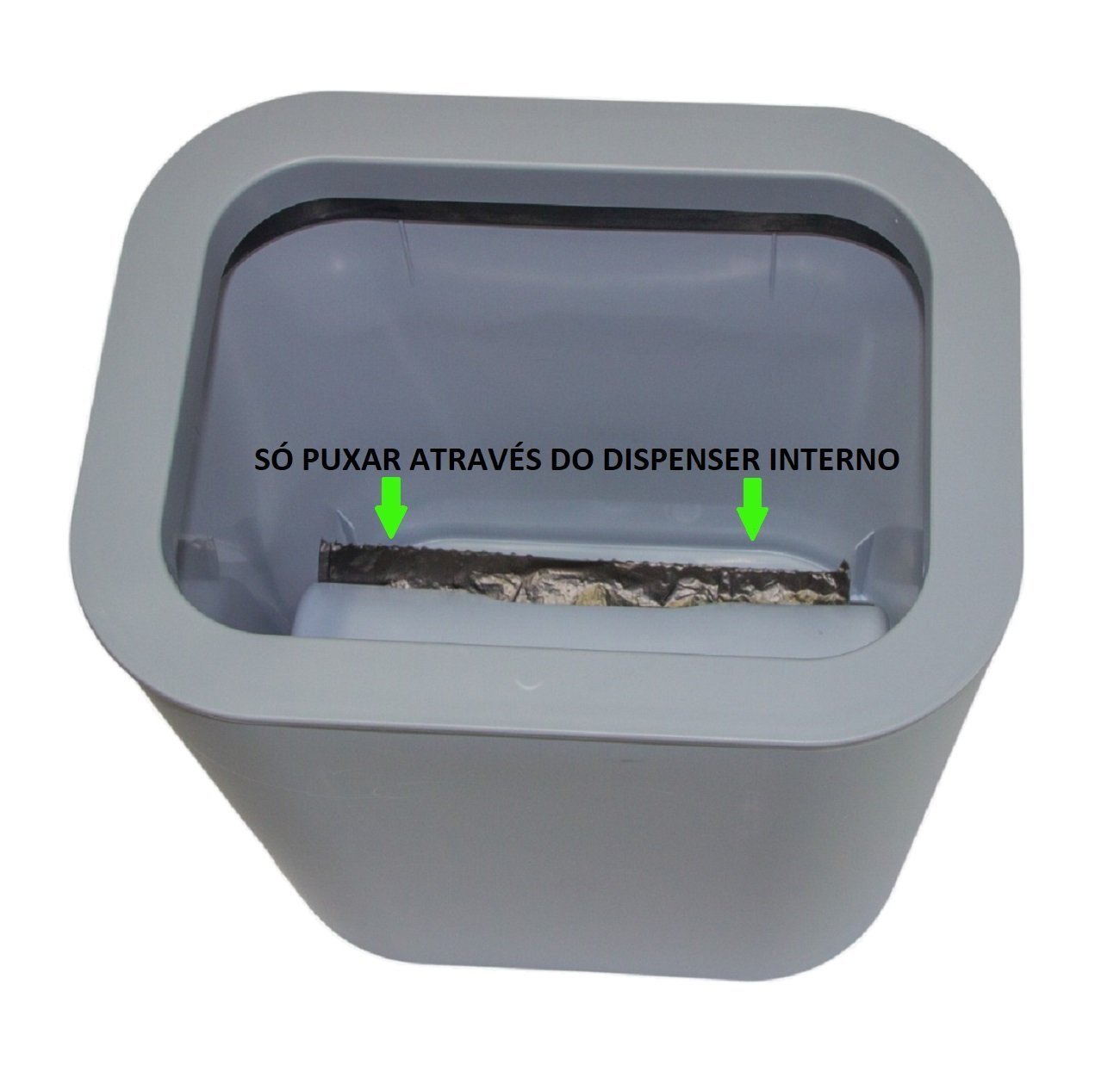 Lixeirinha 12l Click Label e Dispenser Integrado para Rolo de Sacos Lixo - 3