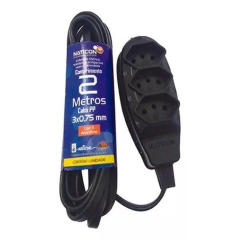 Extensao Extandart 2mts Naticon 2p