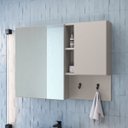 Ver imagem 2 de Conjunto Banheiro Gabiente 80cm e Espelheira Mel/arenas Cj8020