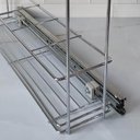 Ver imagem 4 de Porta Tempero Aramado Deslizante para Armário Cozinha 44,5x12x37,5cm Aço Cromado