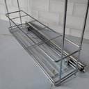 Ver imagem 5 de Porta Tempero Aramado Deslizante para Armário Cozinha 44,5x12x37,5cm Aço Cromado