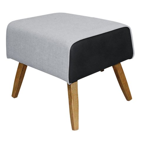 Puff Decorativo 60 cm Viseo C-05 C-315 Corano Preto - Domi