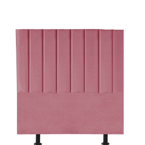 Cabeceira Estofada Solteiro 90CM Cora Courino Rosa - D A DECOR D&A Decor