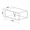 Ver imagem 3 de Mesa de Centro Orgânica 80cm com Pé Metal BP Luna Offwhite
