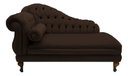 Ver imagem 2 de Recamier Divã Larissa 150cm Direito Suede:marrom/liso