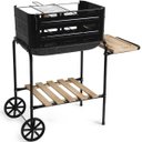 Ver imagem 2 de Kit Churrasco com Faca de Inox Cabo Madeira e Churrasqueira