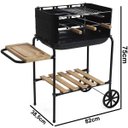 Ver imagem 4 de Kit Churrasco com Faca de Inox Cabo Madeira e Churrasqueira