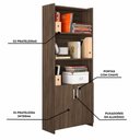Ver imagem 3 de Conjunto Para Escritório 2 Peças com Mesa de Canto em L e Armário Notável Móveis