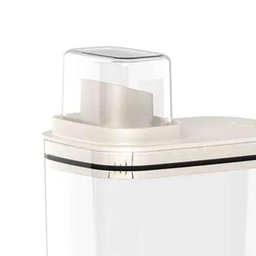 Kit 5 Dispenser de Sabão Líquido 2,3l Bege Tampa Medidora ou para Amaciante Detergente - 3