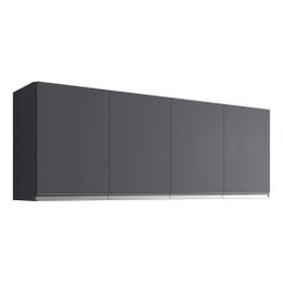 - Armário Aéreo Ajl Cozinha Cinza 150cm. - 1