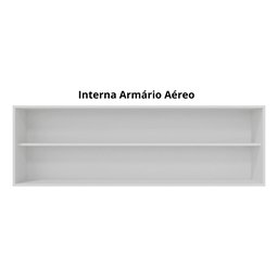 - Armário Aéreo Ajl Cozinha Cinza 150cm. - 2