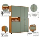 Ver imagem 2 de Guarda-Roupa Vittoria Charme Cinamomo/Sálvia