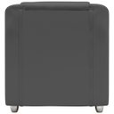 Ver imagem 3 de Kit 2 Poltronas Decorativa para Sala Recepção Manicure Barbearia Mila Tecido Suede Cinza