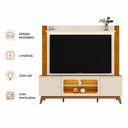 Ver imagem 4 de Home para TV Ate 70' com LED Maceio Off White/Canela Mobler