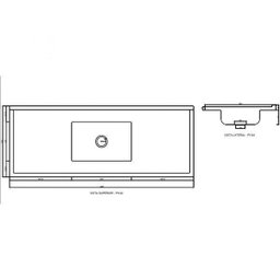 Pia para Cozinha Mármore Sintético Bojo Inox Decoralita - 2