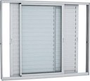 Ver imagem 1 de Veneziana 3 Folhas Moveis 1.20x1.50 Branca Linha 25 - Branco
