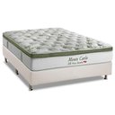 Ver imagem 1 de Cama Box Casal: Colchão Molas Ensacadas Herval Monte Carlo Visco + Base White(138x188)