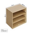 Ver imagem 4 de Armário Baixo Módulo 70x60 2 Portas Frame CabeCasa MadeiraOriginals