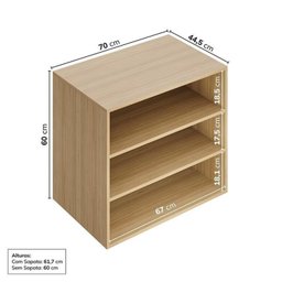 Módulo 70x60 2 Portas Frame Cabecasa madeiramadeira - 4