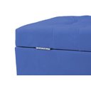 Ver imagem 3 de Recamier Puff Baú Sapateira e Gaveta 90 Cm para Cama de Solteiro - Azul Royal