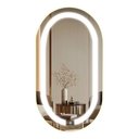 Ver imagem 1 de Espelho Oval Grande 75x50cm Iluminado - Frio (6000ºk)