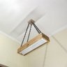 Luminária Lustre Pendente Rústico Madeira Led Lustre 40w - 4