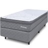 Cama Box com Colchão Solteirão Ortopédico Espuma D45 Extra Firme 97x203cm Bf Colchões - 1