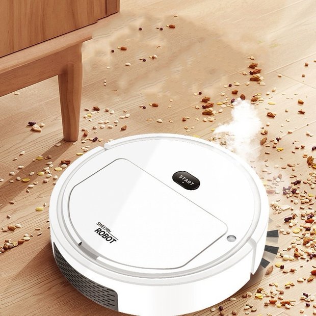 Ver imagem 1 de Aspirador de Pó Robô Inteligente Varredura Limpador Automático Cor Branco