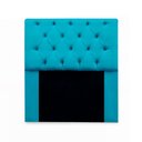 Ver imagem 1 de Cabeceira Mirage para Cama Box Solteiro 90cm com Capitonê Suede - Renascer Decor:azul Turquesa
