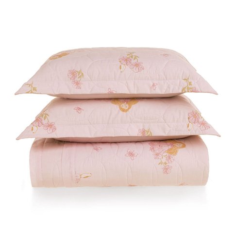 Colcha Casal Karsten Amora 260x220 100% Algodão com Porta Travesseiros
