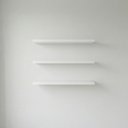 Ver imagem 3 de Kit 3 Prateleiras 60x20cm em Mdp com Suporte Invisível Branco