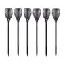 Luminaria Tocha Solar Kit 6 Un Chama Fogo Espeto Led Praia Lual Jardim Decoraçao - 1