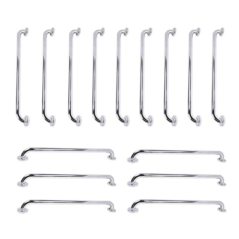 Barra de Apoio 70cm Inox Kit 15 Unidades Cadeirante Idoso Gestante Acessibilidade Casa Banheiro Box 