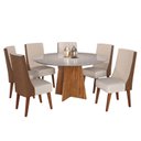 Ver imagem 2 de Conjunto para Sala de Jantar 6 Cadeiras Invicta